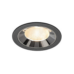 Indbygnings loftlampe NUMINOS� L egnet til VDU-arbejdsstationer IP20, chrom, sort d�mpbar