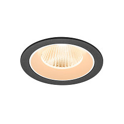 Indbygnings loftlampe NUMINOS� L rund, egnet til VDU-arbejdsstationer IP20, sort, hvid, lakeret d�mpbar