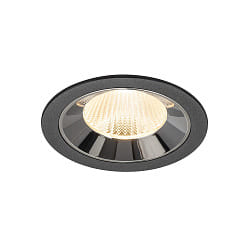 Indbygnings loftlampe NUMINOS� L egnet til VDU-arbejdsstationer IP20, chrom, sort d�mpbar