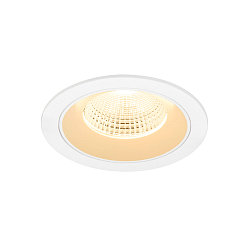 Indbygnings loftlampe NUMINOS� L rund, egnet til VDU-arbejdsstationer IP20, hvid, lakeret d�mpbar