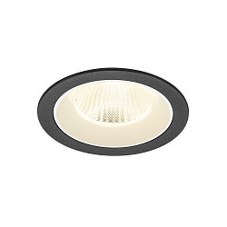Indbygnings loftlampe NUMINOS� L rund, egnet til VDU-arbejdsstationer IP20, sort, hvid, lakeret d�mpbar
