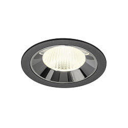 Indbygnings loftlampe NUMINOS� L egnet til VDU-arbejdsstationer IP20, chrom, sort d�mpbar