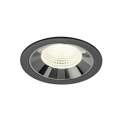 Indbygnings loftlampe NUMINOS� L egnet til VDU-arbejdsstationer IP20, chrom, sort d�mpbar