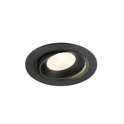 Indbygnings loftlampe NUMINOS� MOVE L rund, egnet til VDU-arbejdsstationer IP20, sort, lakeret d�mpbar