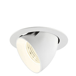 Indbygnings loftlampe NUMINOS� GIMBLE XL egnet til VDU-arbejdsstationer IP20, hvid, lakeret d�mpbar