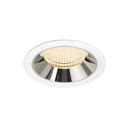 Indbygnings loftlampe NUMINOS� XL egnet til VDU-arbejdsstationer IP20, chrom, hvid d�mpbar