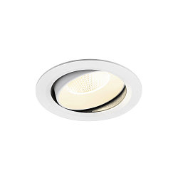 Indbygnings loftlampe NUMINOS� MOVE XL rund, egnet til VDU-arbejdsstationer IP20, hvid, lakeret d�mpbar