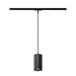 1-faset pendul ASTO TUBE med lampefatning GU10 IP20, sort