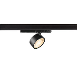 3-faset spot KALU 2.0 cylindrisk, egnet til VDU-arbejdsstationer IP20, sort, lakeret d�mpbar
