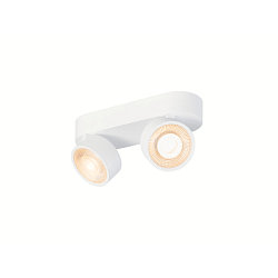 V�g- og Loftlampe KALU 2.0 2-flammer, egnet til VDU-arbejdsstationer IP20, hvid, lakeret d�mpbar