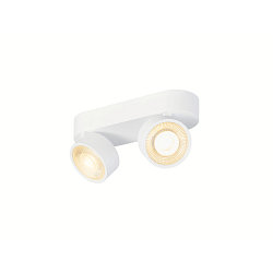 V�g- og Loftlampe KALU 2.0 2-flammer, egnet til VDU-arbejdsstationer IP20, hvid, lakeret d�mpbar