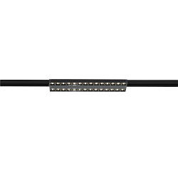 3-phase spot SIGHT EVO DOUBLE square IP20, black, lacquered dimmable