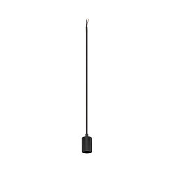 Pendel FITU PD RIBBED E27 IP20, sort d�mpbar