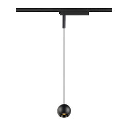 1-faset pendul LIGHT EYE� 2.0 down, omskiftelig, balleformet IP20, sort mat 