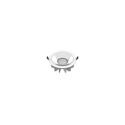 Indbygnings loftlampe DOWNLIGHT P 230 ON-OFF stiv, slagfast, multipower, kablet gennem IP54, hvid 