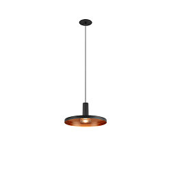 pendant luminaire LALU� SET PLATE 22 IP20, black dimmable