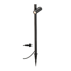 Jordspydslampe HELIA SLIM POLE SINGLE med stik IP65, sort