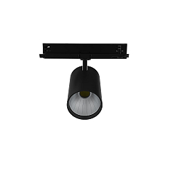 3-phase spot TRACKSPOT P swivelling, suitable for VDU workstation IP20, black dimmable