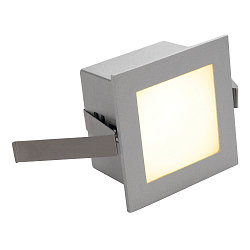Indbygningslampe FRAME BASIC LED alu-gr� LED varmhvid, 1W 90lm 3000K CRI >80