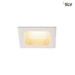 VERLUX, Indbygningslampe, LED, 3000K, mat hvid, 8,5x8,5 cm, 10W