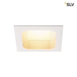 VERLUX, Indbygningslampe, LED, 3000K, mat hvid, 13,5x13,5 cm, 20W