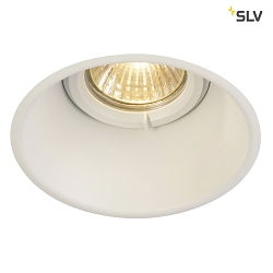 Recessed luminaire HORN-O, 1xGU10, 230V, Clip springs, white