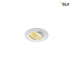 LED Ceiling recessed spot NEW TRIA DL SET, round, 13W, COB  LED, 2700K, 38, incl. Driver, Clip springs, white