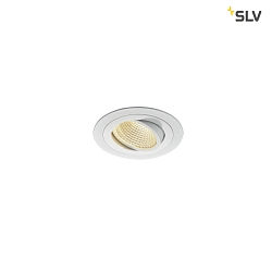 LED Ceiling recessed spot NEW TRIA DL SET, round, 13W, COB  LED, 3000K, 38, incl. Driver, Clip springs, white