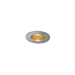 LED Indbygningslampe PATTA-I, rund, 12W, COB LED, 38�, 3000K, IP65, inkl. netdel, alu b�rstet