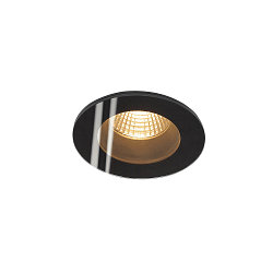 LED Indbygningslampe PATTA-F, rund, 12W, COB LED, 38�, 3000K, IP65, inkl. netdel