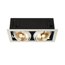 Indbygningsspot KADUX 2 ES111 Downlight, 2xGU10, 230V, hvid