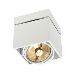 Loftlampe KARDAMOD SURFACE SQUARE ES111 SINGLE, firkantet, GU10/ES111, max. 75W, hvid