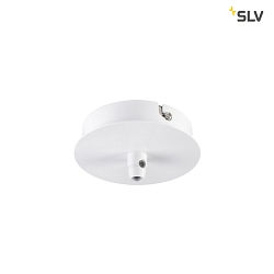 Ceiling canopy FITU 1, round, incl. strain relief, white