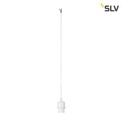 Pendant luminaire FENDA E27 Pendant cable with open cable, canopy excl., shade excl., white