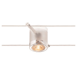 COMET, Wirelampe til TENSEO 12 Volt wiresystem, QR-C51, delvist satineret glas, hvid