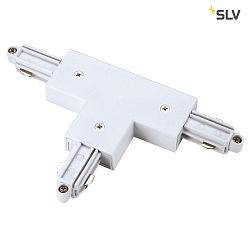 T-Connector 1 for 1-Phase High Voltage track, mount version, protective conductor links, white