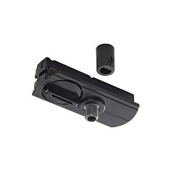 1-Faset 230 volt Adapter til str�mskinne inkl. Tr�kaflastning, sort