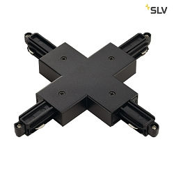 X-coupler for 1-Phase High Voltage track, mounted version, black
