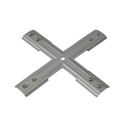 Stabilisator X-samlestykke til 1-Faset 230 volt str�mskinne, nikkel mat