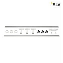 1 Phase-High voltage-Set incl. 3x PURI Spot and 3x LED GU10 lamps/bulbs and accessory, white