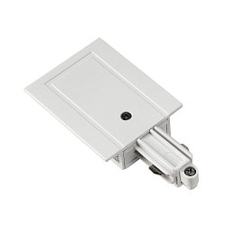 Tilslutning til 1-Faset 230 volt str�mskinne, installere version, beskyttelsesleder h�jre, hvid