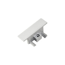 Endekapper til 1-Faset 230 volt str�mskinne, installere version, hvid, 2 stk.