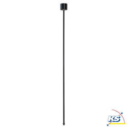 EUTRAC Pendant rod 1,2 m fixed for 3-Phase High voltage Track, black