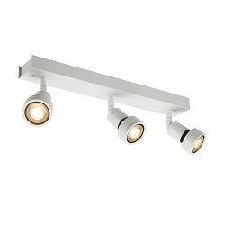 Wall luminaire PURI 3 Ceiling luminaire, GU10, max. 3x50W, with Decoring, white