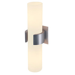V�glampe DENA II lampesk�rm Glas alu-b�rstet