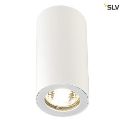 Loftlampe ENOLA_B CL-1, IP20,  6.7cm / H 14cm, GU10 QPAR51 maks. 35W, aluminium, hvid