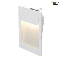 Recessed luminaire DOWNUNDER PUR 120x155mm LED, square, housing white, 5,2W LED warm white