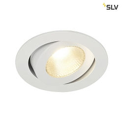 LED Indbygningslampe CONTONE ROUND Downlight, drejning, hvid