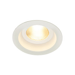 LED Indbygningslampe CONTONE ROUND Downlight, drejning, hvid, IP44