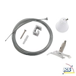 Accessories for 3-Phase surface track S-TRACK Pendant cable, 5m, white